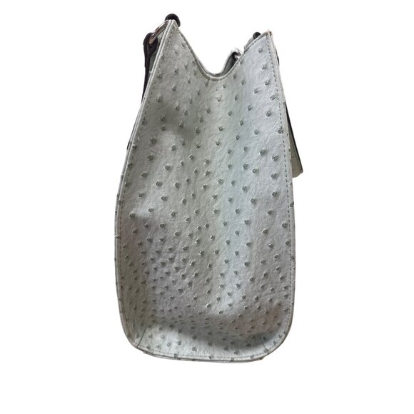 Mondani NY Womens Mint Green Ostrich-Embossed Handbag Purse SKU 7229 - Picture 6 of 11
